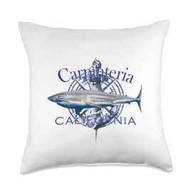Carpinteria California Sailing Vacations Carpinteria California Nautical Sailing Boating Throw Pillow, 18x18, Multicolor