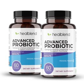 Probiotics for Digestive Health, 11.5 Billion CFU per Serving: DE111, Lactobacillus, Bifidobacterium, Acidophilus Probiotic Supplement, Bloating, Gas and Constipation Relief, 60 Capsules (2)