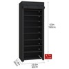 UDEAR 10 Layer Shoe Rack with 9 Compartments and Dust