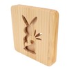 Wooden Carving Night Light Rabbit Shape Soft Light Eye Protection