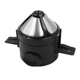 WANGCL Reusable Cone Coffee Dripper Filter Paperless Reusable Stainless Steel Double Layer Coffee Filter for Home Office Travel