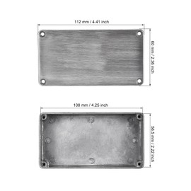 sourcing map 112mm x 60mm x 31mm Aluminum Boxes Guitar Pedal Effect Enclosure