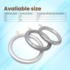 Premium 12 Pcs Wooden Curtain Drapery Rings, Silver for 1