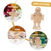 COHEALI 20 pcs Joint Wooden Figurine Doll Models Unfinished Blank