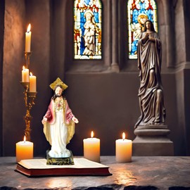 Kaltner Präsente Gift idea – Saint Figurine Jesus Christ/Heart Jesus/Son of God Figurine (Height 14.5 cm)