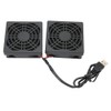 Computer Router Fan with Dust Cover USB Power Heat Dissipation