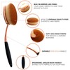 Yoseng Oval Foundation Brush Large Toothbrush makeup brushes Fast Flawless