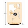 Baby Ultrasound Photo Frame for Pregnancy Keepsake - Wooden Sonogram
