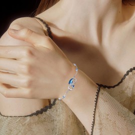 OHAYOO Dog Paw / Horses / Elephants / Butterfly / Fox / Guardian Angel / Vine Bracelet Silver 925 Adjustable Girls Adjustable Bracelet Women's Bracelets Jewellery Animal Gifts Women Girls Children,