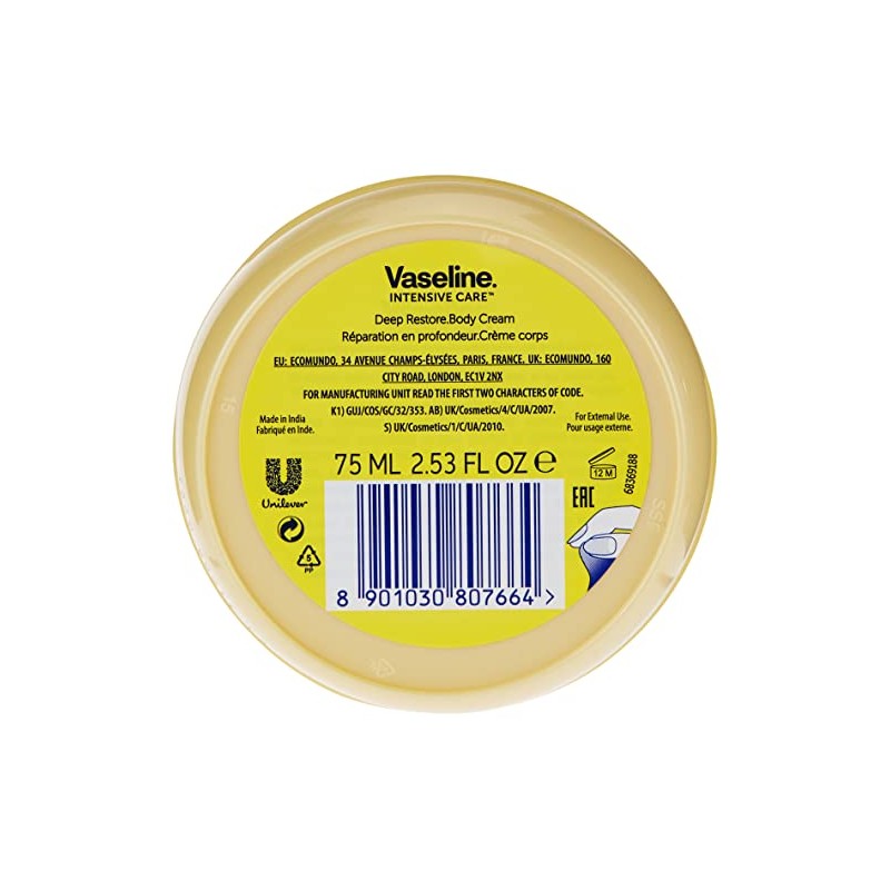 Vaseline 75ml Moisturising Crm Restore