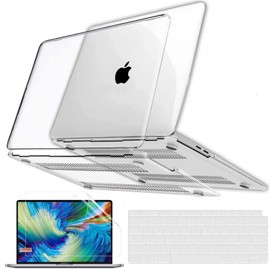 GVTECH Case Compatible with MacBook Pro 13 inch 2024 2023-2016 M2 M1 A2338 A2289 A2251 A2159 A1706 A1989 Protective Snap On Hard Shell Cover for New MacBook Pro 13 (Crystal Clear)