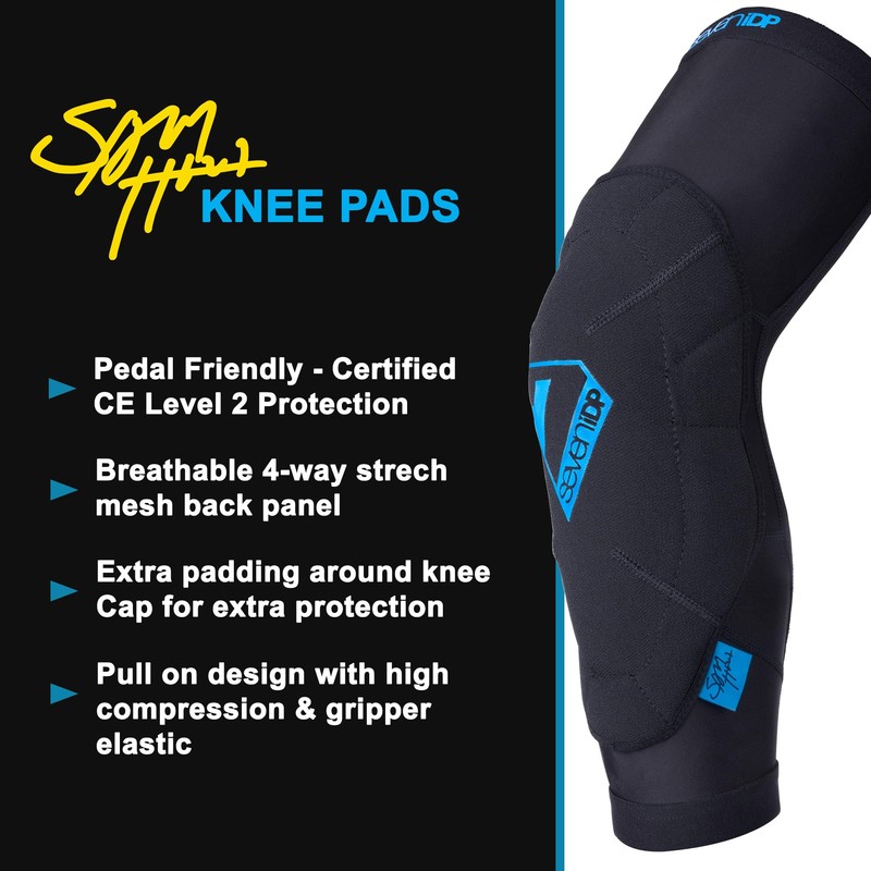 Seven Sam Hill Knieschützer, schwarz-blau, S