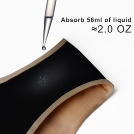 IRISMORII Absorbent Incontinence Underwear for Women Washable Leak Proof Seamless Urine Postpartum Protective Brief (Beige S)