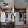 Socket Fan Light, Ceiling Fans with Lights and Remote, 3