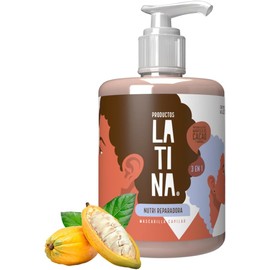 LATINA® Mascarilla para Cabello - Nutri-Reparador Mascarilla Cacao Crema para Peinar - Activador de Rizos Belleza Mujer - Tratamiento para Cabello Maltratado con Vitaminas para el Cabello