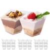 MATANA 100 Mini Plastic Dessert Bowls, Dessert Glasses for Parties,