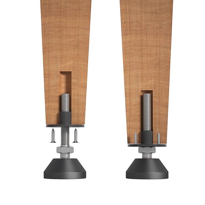 Aglaiprty Heavy Duty Furniture Levelers - Dual Thread Design with