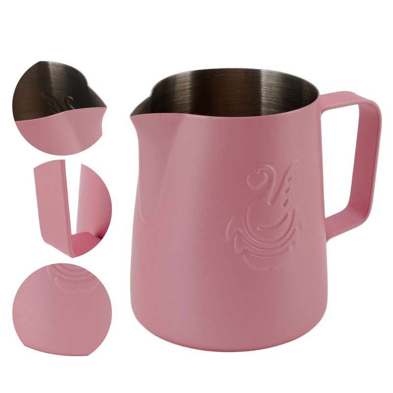 Milk Frothing Pitcher Multipurpose 304 Stainless Steel Coffee Steaming Pitcher