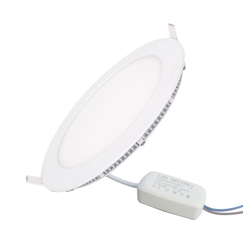 YULIN SUN 12W Round LED Ceiling Light Recessed Flat Panel