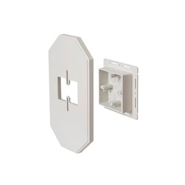 Arlington 8091FDBL Plastic Wall/Vertical Mount All Siding Box Kit With Mega Mounting Plate 7.142 Inch x 0.78 Inch x 13.49 Inch