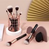 Noble Gold Makeup Brush 11 Piece Set With Brown Cosmetic