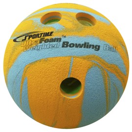 Sportime UltraFoam Bowling Ball, Weighted, Multi-Color, 1 Pound - 019899