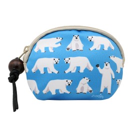 Mini Shell Pouch, white bear