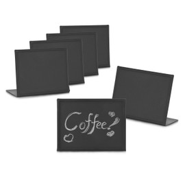 New Star Foodservice 28669 Metal Mini Chalkboards, 3-Inch by 4-Inch, Set of 6