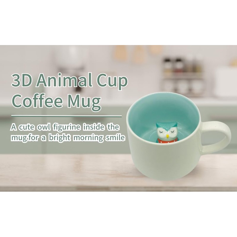 Grimsby Collection 3D Ceramic Mugs (Owl)