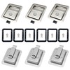 Ycsmyyds 6 Pack Stainless Door Lock Heavy Duty Flush Mount