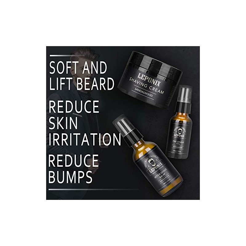 Kit de afeitado para hombres, incluye maquinilla de afeitar de
