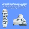 Roces Idea Free Adjustable Youth Ski Boots – White/Teal |