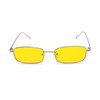 Bmeigo Women's Sunglasses Vintage Retro Rectangular Metal Frame Glasses Unisex