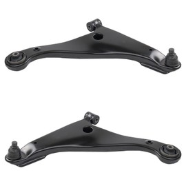 TRQ Front Lower Control Arm with Ball Joint Set Compatible with 2004-2011 Mitsubishi Endeavor