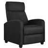 Yaheetech Home Theater Seating Fabric Recliner Chair Modern Single Living