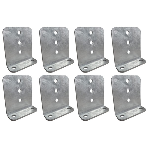 8 Pack 6" Galvanized L-Type Boat Trailer Bunk Bracket, Heavy