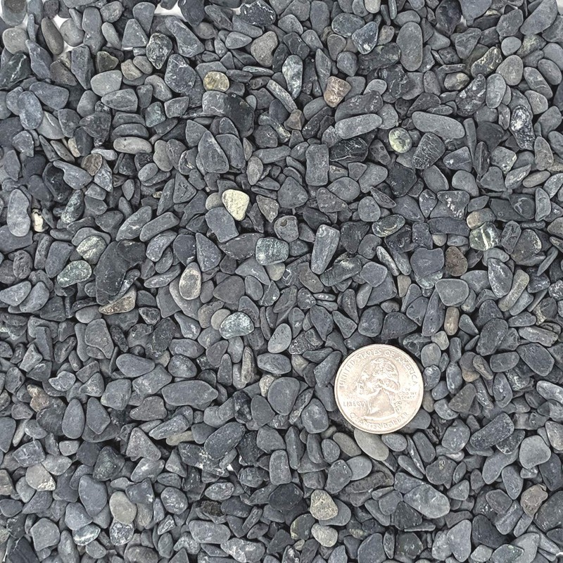 Midwest Hearth Natural Decorative Gray Bean Pebbles 1/5" Size (5-lb