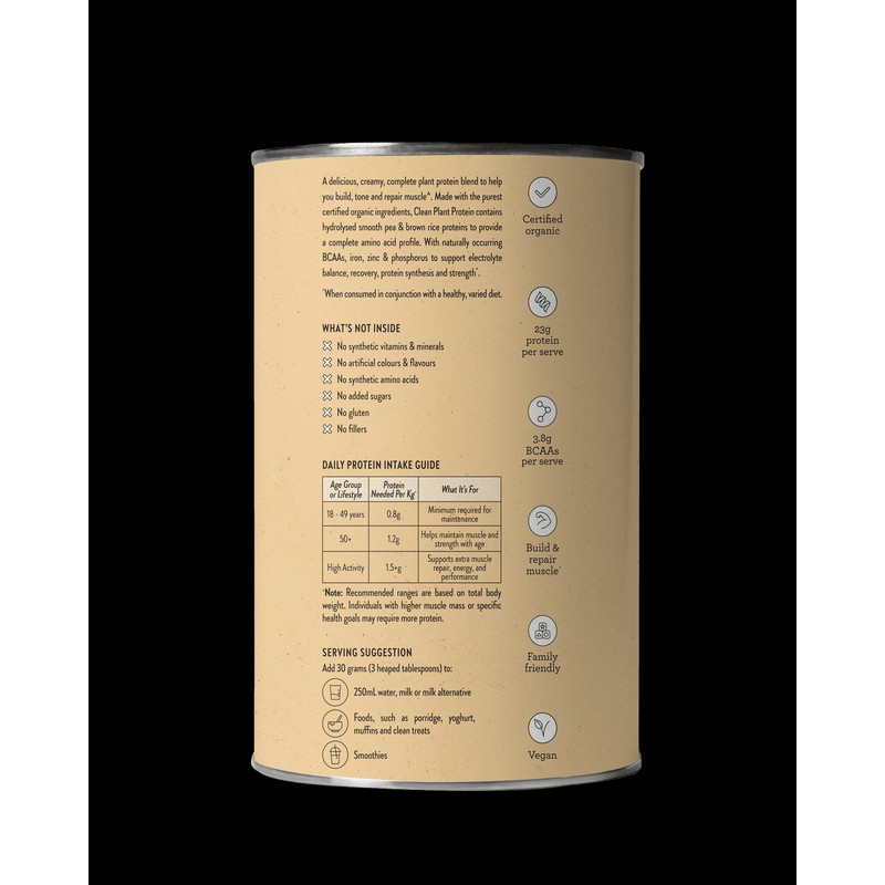 Nutra Naturals Clean Plant Protein Vanilla 500g