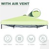 JANCANOPY 10x10 Canopy Replacement Top with Air Vent Silver Coated