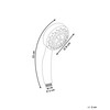 LORDAL Shower Head Plastic Silver LED Lighting Colourful