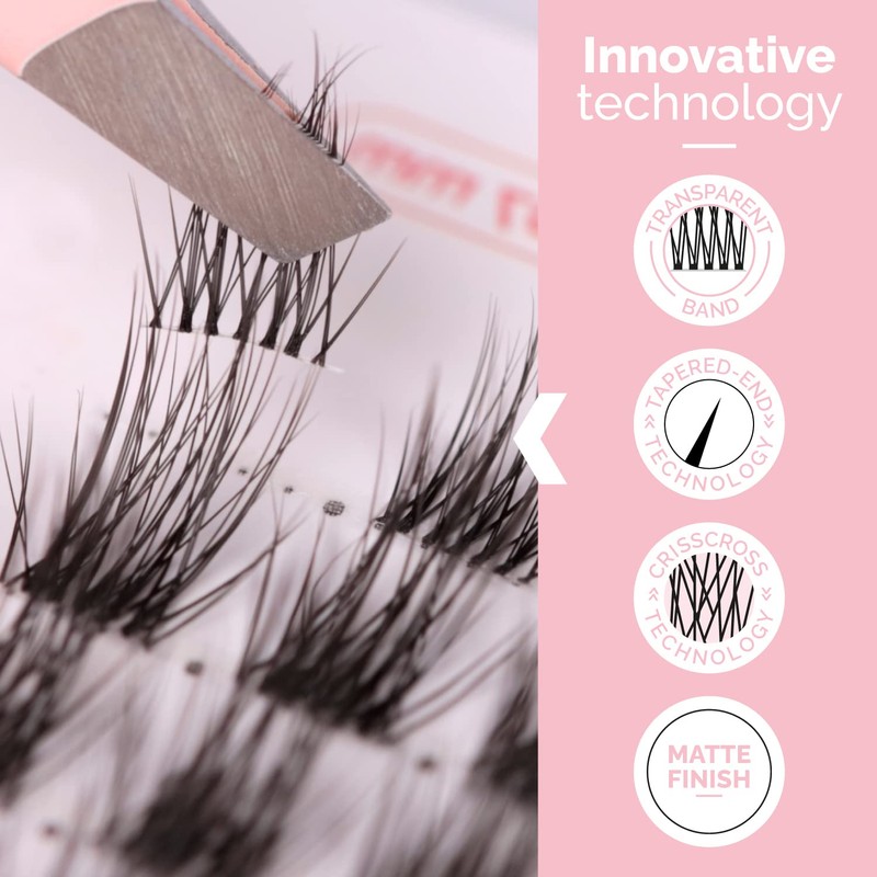 Renata Beauty Luxury Look Multipack of 48 Cluster Eyelashes for