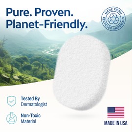 HartFelt Bath Sponge | Soft Exfoliating Body Sponge for Dead Skin | Chemical-Free Bath Scrubber for Body | Cleanses Skin from Dirt & Excess Oil | Made in USA - 1 Count