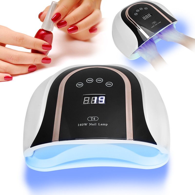 T4 160W 54pcs LED Nail Light Two Hands Nail Gel