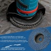 NuoDunco 3 Inch Flap Disc 60Grit 10Pack, W3/8" Arbor Hole