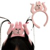 KQCQZ Fun Pink Rabbit Fluffy Headband Grab Bangs Hair Headband