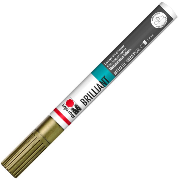 Marabu 01210032084 Brilliant Painter, Gold 084, Line Width Approx. 2
