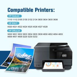 colorfly 302 302XL Printer Cartridges Black Replacement for HP 302 XL Cartridges 302XL for HP Envy 4525 4520 4522 4527 DeskJet 3630 3636 3638 3639 1110 2130 3633 OfficeJet 3831 38 30 38 33 5220 5230