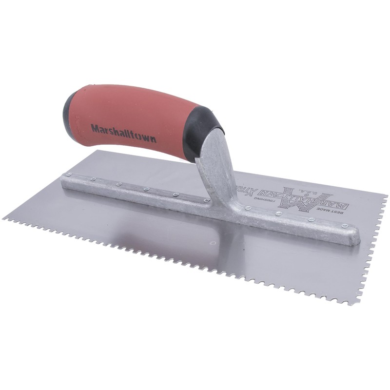 Marshalltown 766SD Notched Trowel 1/16 x 1/32 x 1/32-Inch U-Durasoft
