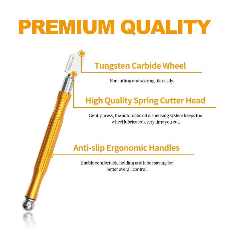 SPEEDWOX Glass Cutter Tool Kit 2mm-20mm Pencil Style Oil Feed