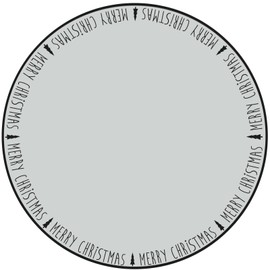 coopz - Christmas Tree Skirt Christmas Tree Blanket 106 cm (Anthracite)